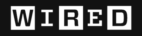 WIRED logo in white text on a black background